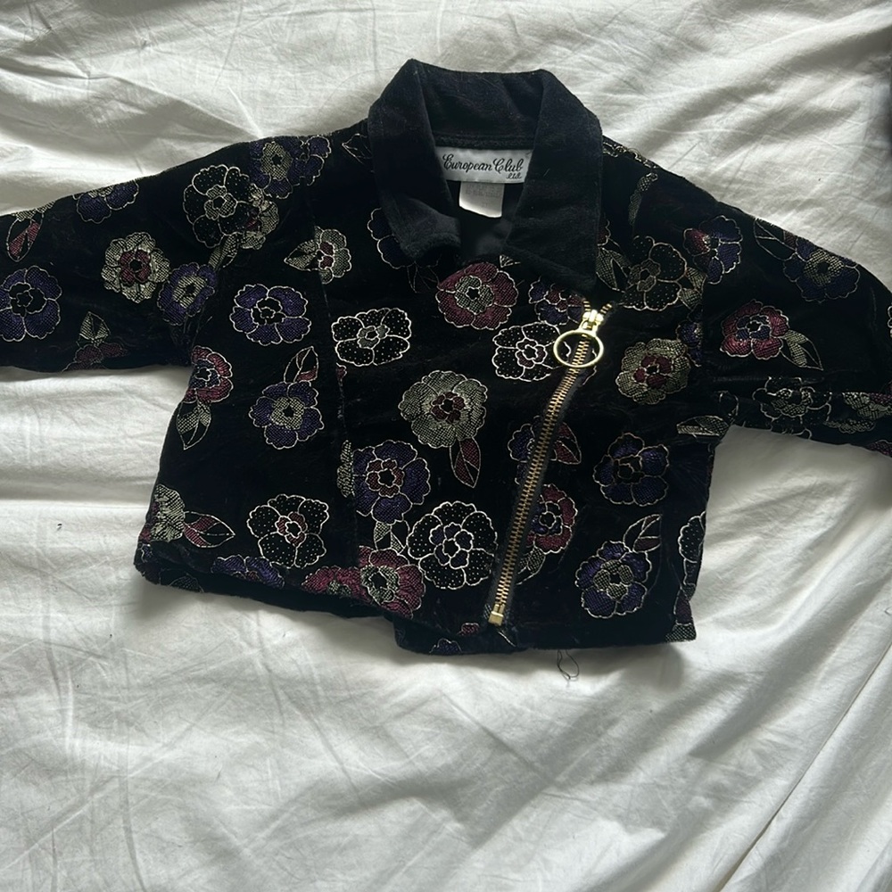 European‎ Club Ltd Girls Outerwear Floral Jacket Size 3